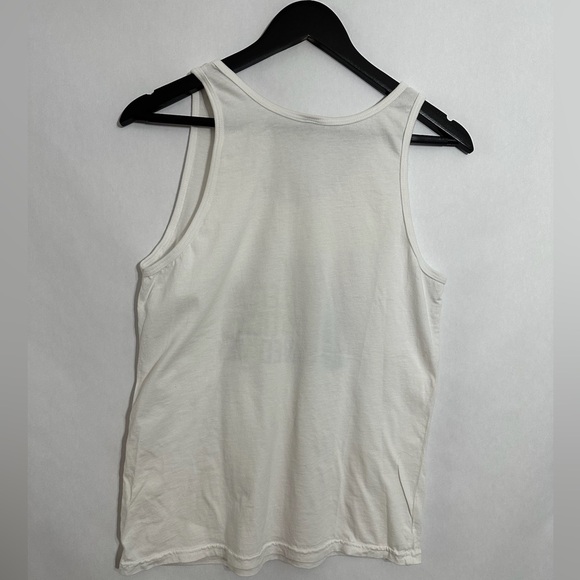 Breakups to Makeup Love Raised Me Lipstick Saved Me White Tank Top Size Small - Picture 4 of 6